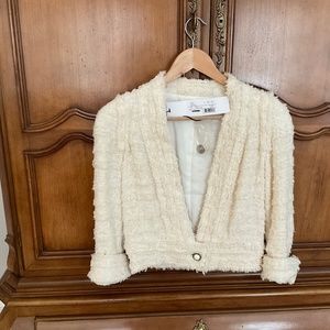 IRO Ecru Jacket, Extra Small, (Size 34 French Sizing) NWT